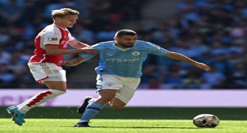 وأخيرا تفوق التلميذ على الأستاذ.. أرسنال يهزم مانشستر سيتي ويتوج بكأس الدرع الخيرية